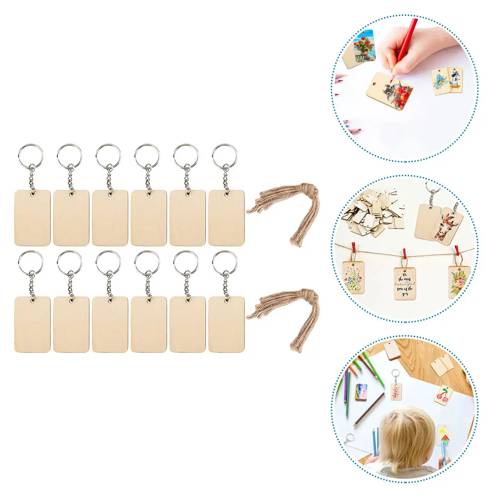 60Pcs Wooden Keychain Pendants Practical Sturdy Material for Daily Crafting Child Doodling Gift
60Pcs Wooden Keychain Pendants Practical Sturdy Material for Daily Crafting Child Doodling Gift