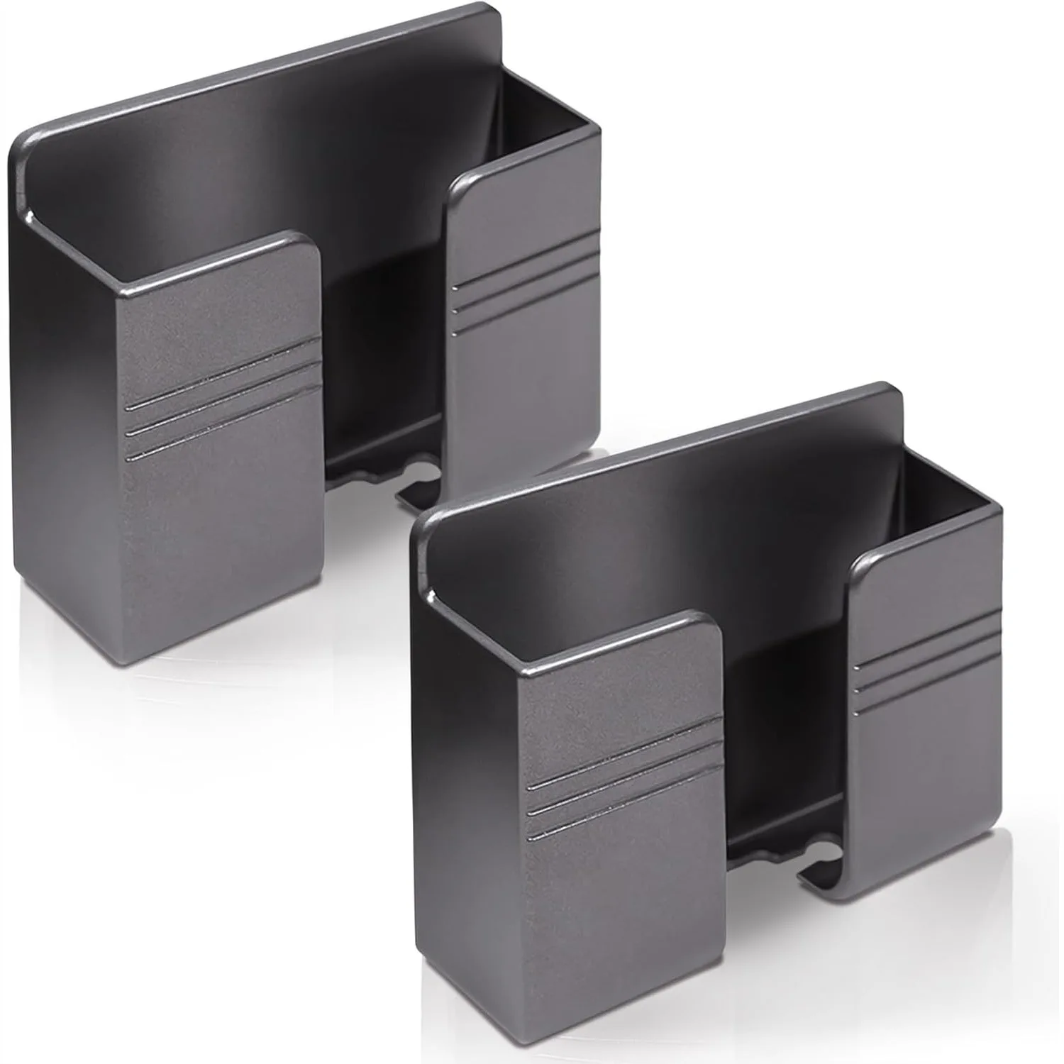 2 Pack Wall Mount Phone Holder with 3M Adhesive, Cable Hole & Storage Box for Bedroom Kitchen Office Gray
2 Pack Wall Mount Phone Holder with 3M Adhesive, Cable Hole & Storage Box for Bedroom Kitchen Office Gray