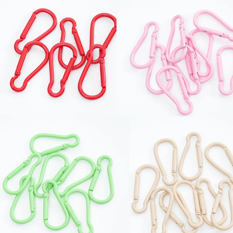 5pcs/lot 23x47mm Metal Colorful Keychains Rotating Buckle Spring Keyrings Clasps Hooks Key Ring Accessories Jewelry Findings
5pcs/lot 23x47mm Metal Colorful Keychains Rotating Buckle Spring Keyrings Clasps Hooks Key Ring Accessories Jewelry Findings