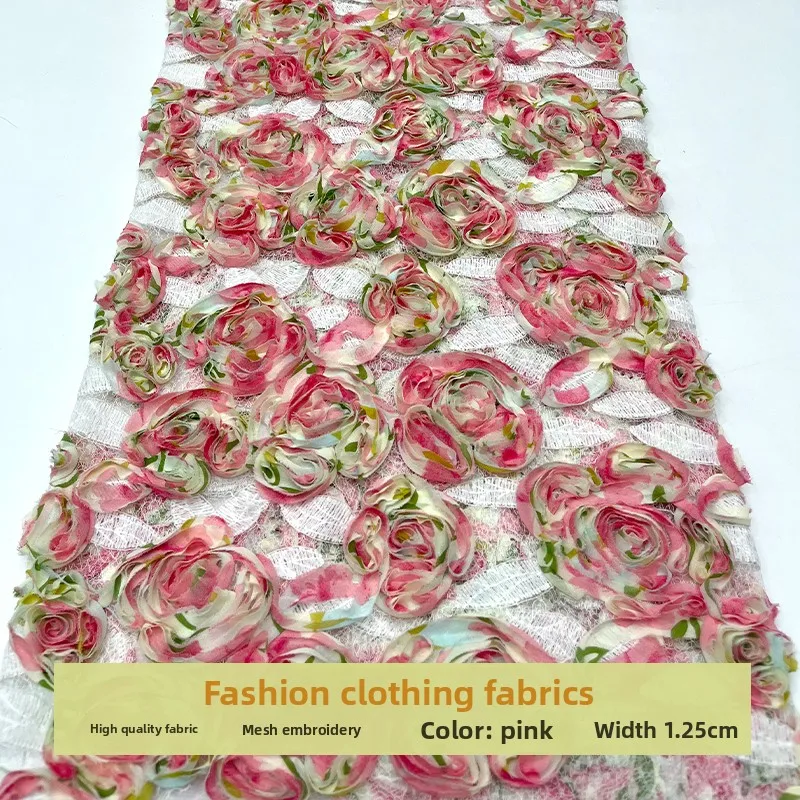 Lace Mesh 3D Floral Embroidered Fabric for Childrens Clothing Cheongsam Dress Design Cloth Diy By The Yard Sewing Material
Lace Mesh 3D Floral Embroidered Fabric for Childrens Clothing Cheongsam Dress Design Cloth Diy By The Yard Sewing Material