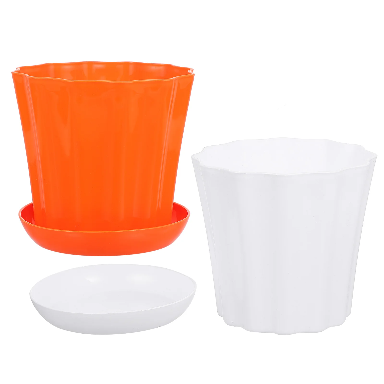 2Sets Wave Edge Flower Pot Premium Plastic Succulent Planter with Tray for Home Garden Decor Bonsai Plant Container
2Sets Wave Edge Flower Pot Premium Plastic Succulent Planter with Tray for Home Garden Decor Bonsai Plant Container