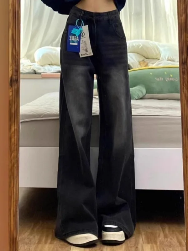 American Retro Wide Leg Denim Jeans Women plus Size Loose Floor Length Summer High Waist Straight Drapey Pants
American Retro Wide Leg Denim Jeans Women plus Size Loose Floor Length Summer High Waist Straight Drapey Pants