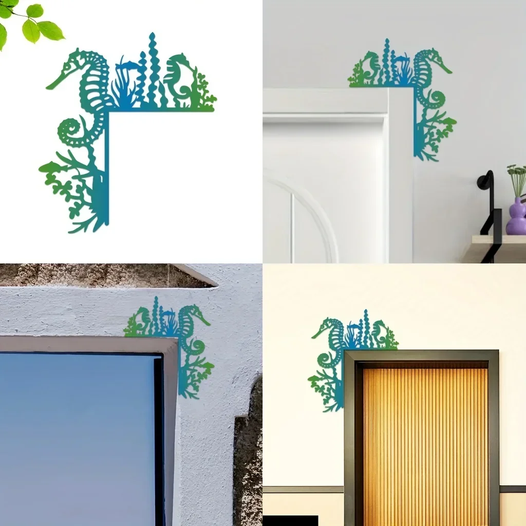 CIFBUY Deco Colorful Seahorse Home Decorative Wall Mounted Door Corner Decoration Door Frame Corner Decoration Wall Hanging Art
CIFBUY Deco Colorful Seahorse Home Decorative Wall Mounted Door Corner Decoration Door Frame Corner Decoration Wall Hanging Art