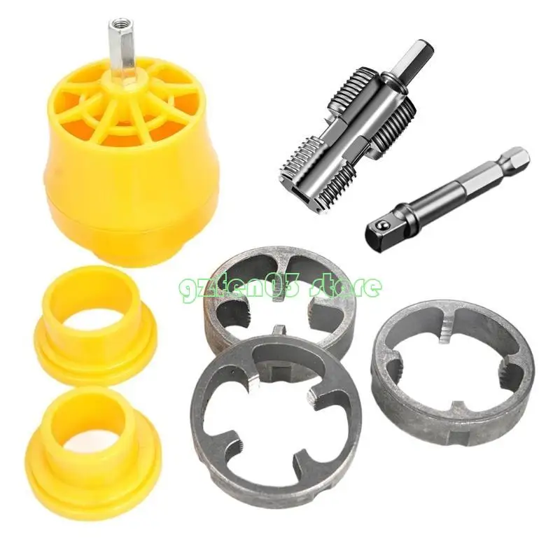 W0YC PVC Thread Maker Tool for Electric Drill,Plastic Pipe Threader 1/2inch 3/4inch
W0YC PVC Thread Maker Tool for Electric Drill,Plastic Pipe Threader 1/2inch 3/4inch