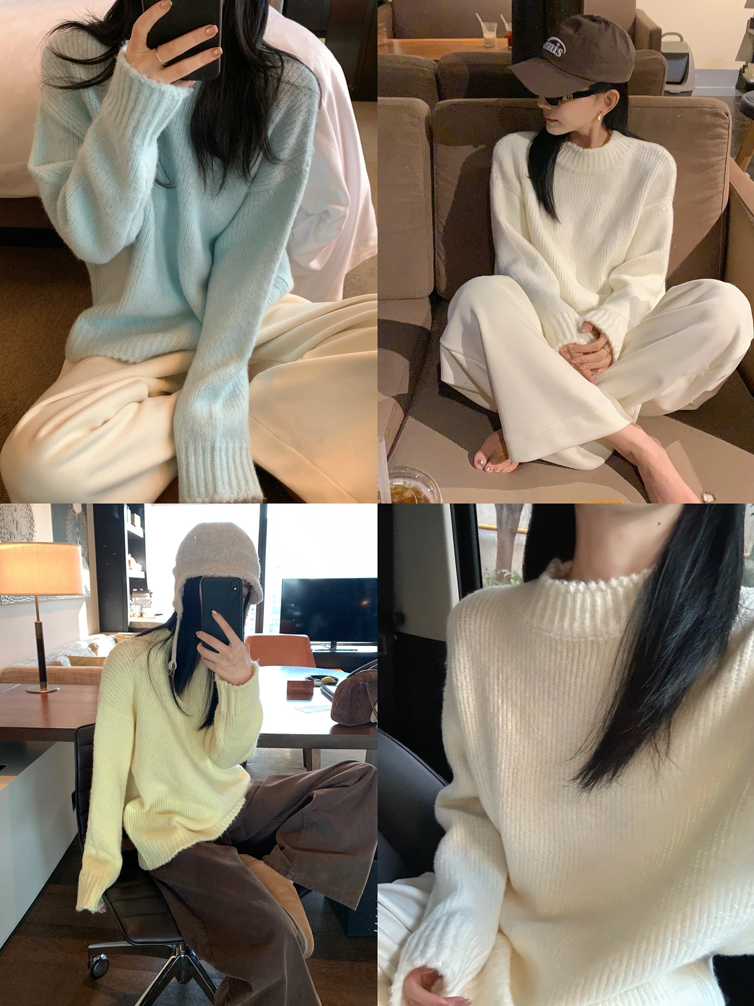 Cloud Soft Mousse Large Size Lady 77 Wool Blend Fce round Ne Loose Knitted Sweater Casual Commute Sle Ultra Soft
Cloud Soft Mousse Large Size Lady 77 Wool Blend Fce round Ne Loose Knitted Sweater Casual Commute Sle Ultra Soft