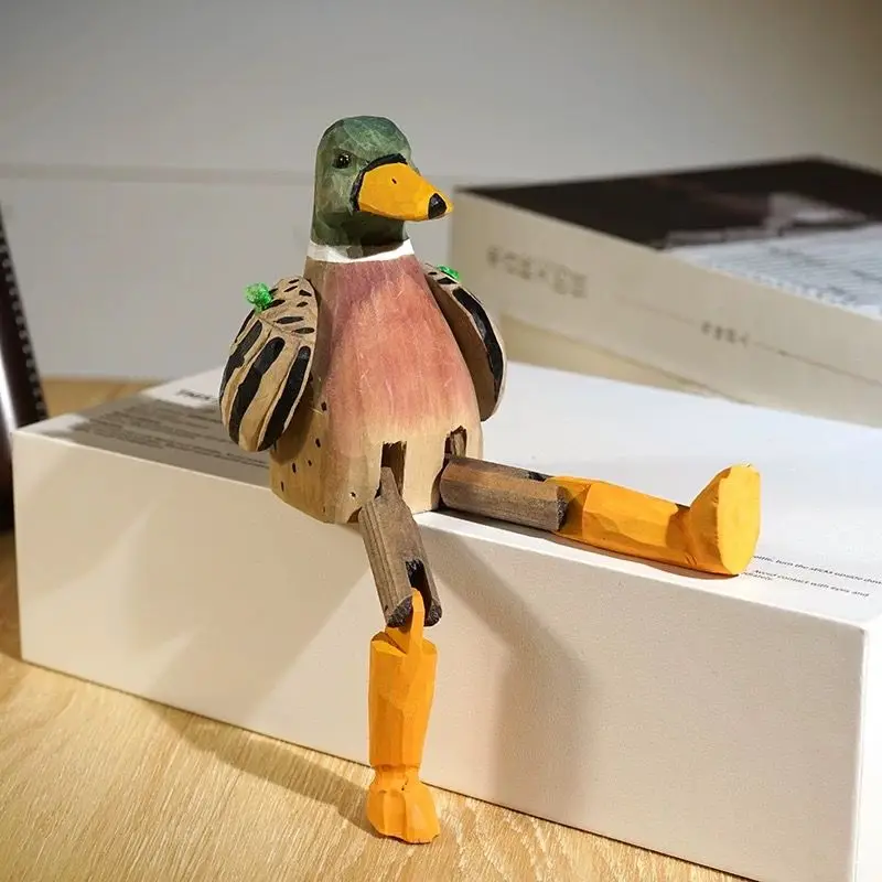 Long-legged Duck Hand-carved Wood Ornaments Wood Carving Fun Funny Office Desktop Decorations Gifts Home Decoration Accessories
Long-legged Duck Hand-carved Wood Ornaments Wood Carving Fun Funny Office Desktop Decorations Gifts Home Decoration Accessories