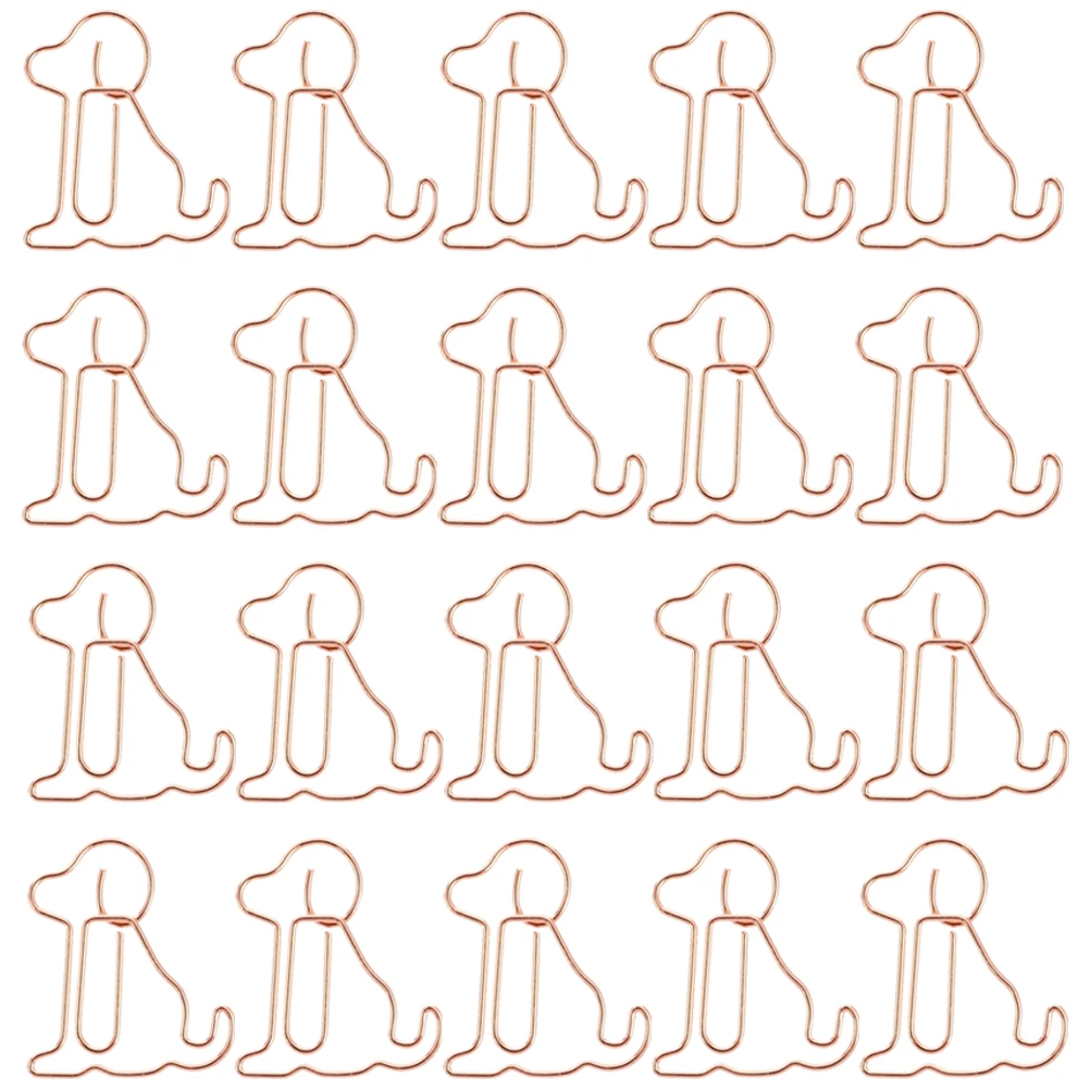 50pcs Rose Gold Puppy Paper Clips Creative Dog Shaped Metal Office Supplies Student Marking Clamps Cartoon Scrapbooking ganizing
50pcs Rose Gold Puppy Paper Clips Creative Dog Shaped Metal Office Supplies Student Marking Clamps Cartoon Scrapbooking ganizing