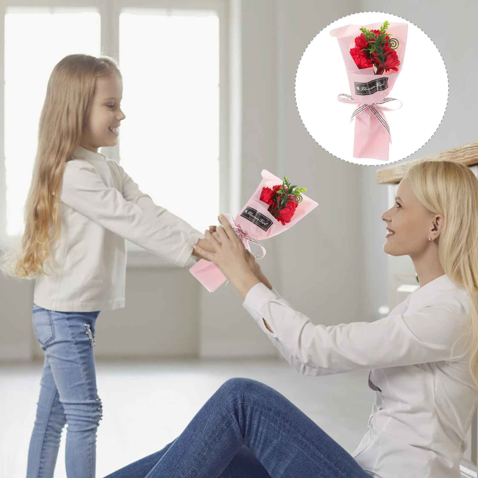 Simulated Carnation Soap Bouquet Decorative Artificial Flowers Paper Material Mothers Day Gifts Realistic Scented Flower
Simulated Carnation Soap Bouquet Decorative Artificial Flowers Paper Material Mothers Day Gifts Realistic Scented Flower
