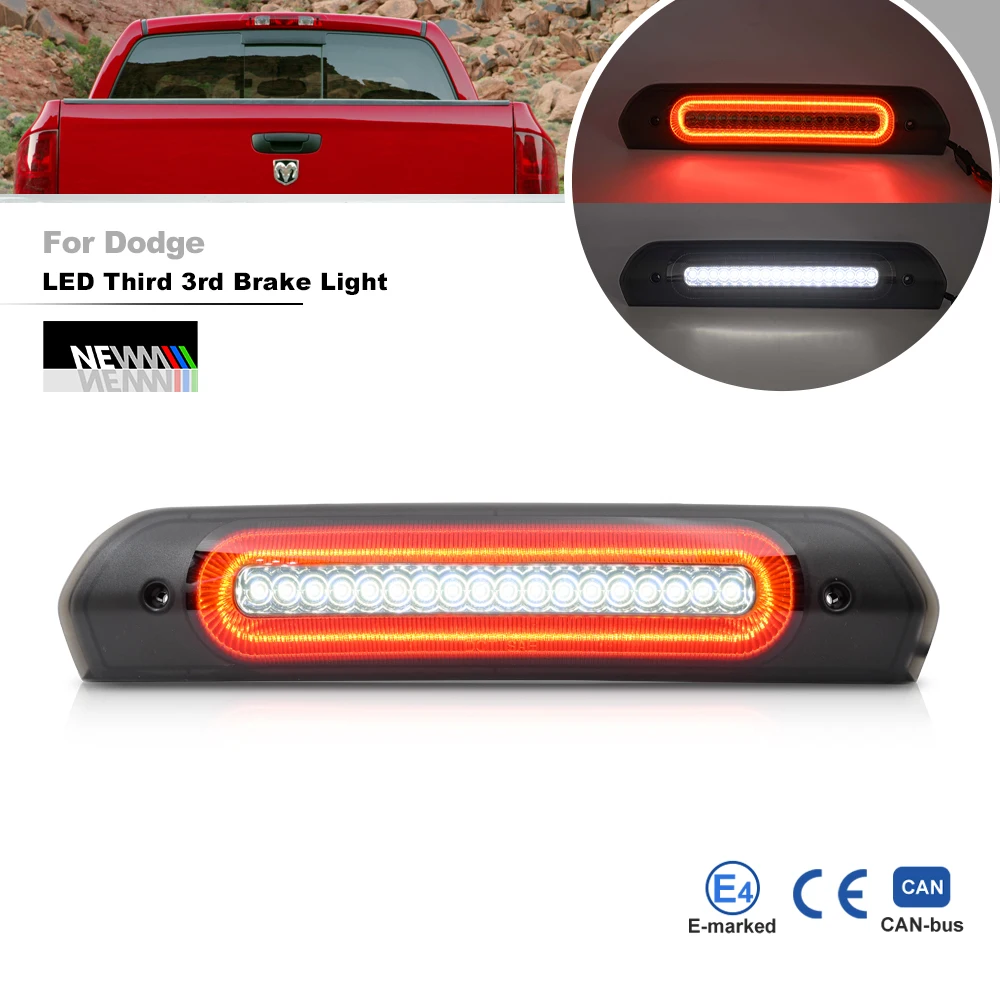 1x Euro Smoked Lens White/Red Led F1 Strobe Center High Level Third 3rd Brake Stop Light Cargo Roof Lamp Kit
1x Euro Smoked Lens White/Red Led F1 Strobe Center High Level Third 3rd Brake Stop Light Cargo Roof Lamp Kit