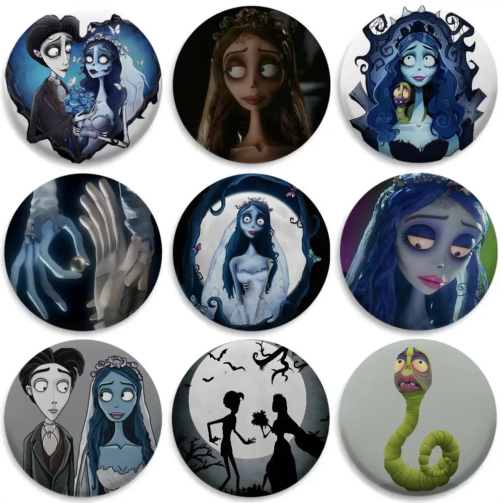 Corpse Bride Cartoon Badges Round Exquisite Badge Brooches Creative Pins For Clothes Hat Backpack Gift Accessories
Corpse Bride Cartoon Badges Round Exquisite Badge Brooches Creative Pins For Clothes Hat Backpack Gift Accessories