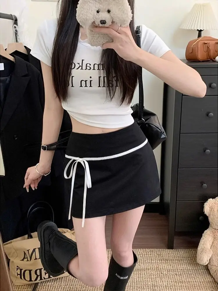 Korean Style Knot Half Skirt Women's Summer Slimming Vintage Personality Match Color Wrap around Skirt A-Line Short...
Korean Style Knot Half Skirt Women's Summer Slimming Vintage Personality Match Color Wrap around Skirt A-Line Short...