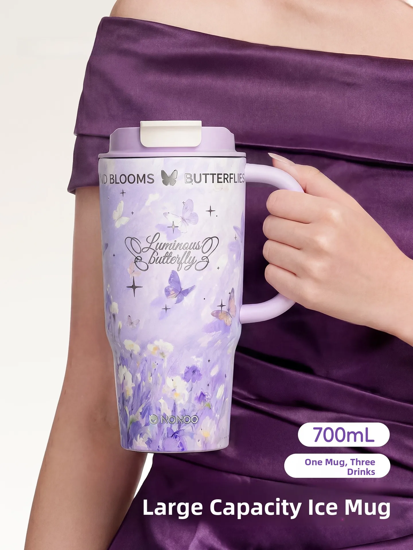 High Aesthetic Value Large Capacity Coffee Cup with Straw Ice Dominator Nonoo Flowing Shadow Insulated Water Bottle...
High Aesthetic Value Large Capacity Coffee Cup with Straw Ice Dominator Nonoo Flowing Shadow Insulated Water Bottle...