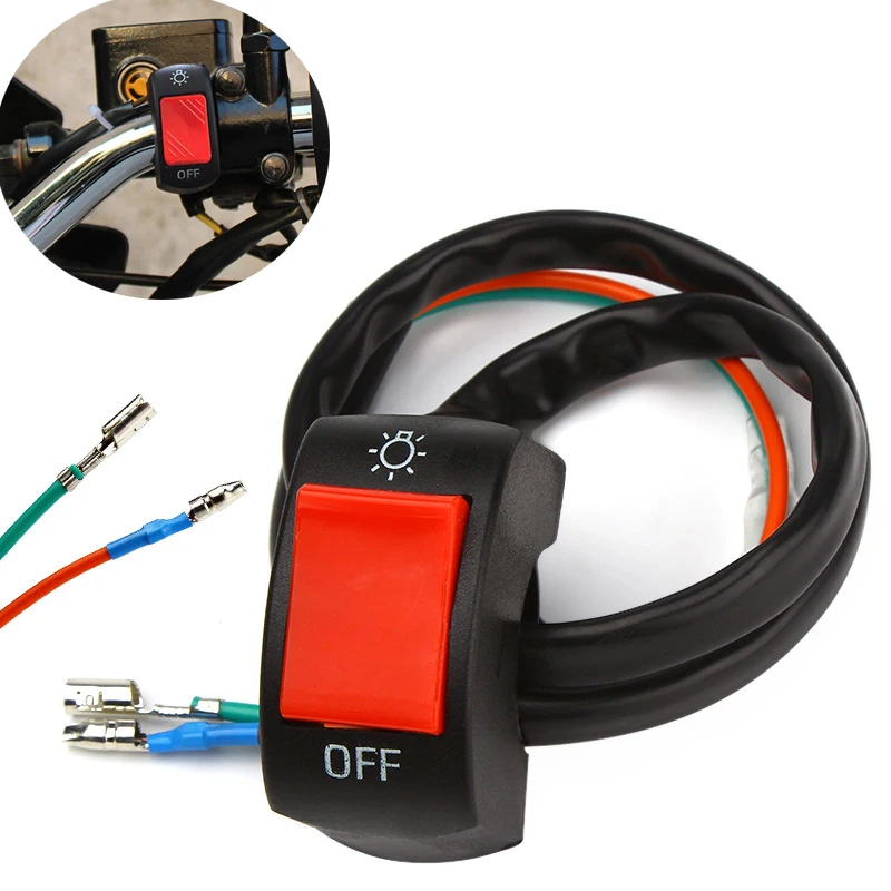 Universal Motorcycle Push Button Switch 12V ON/OFF Button Connector Handlebar Switches for Electronic Bike Scooter Motorbike
Universal Motorcycle Push Button Switch 12V ON/OFF Button Connector Handlebar Switches for Electronic Bike Scooter Motorbike