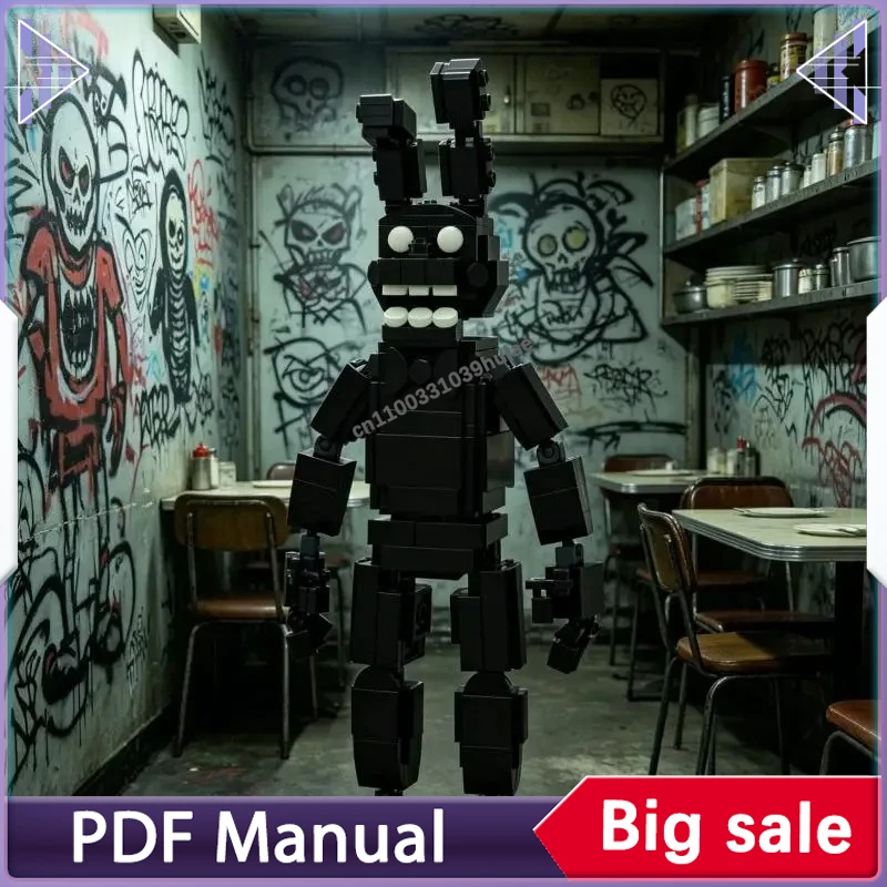 Набор строительных блоков Shadow Bonnie MOC: Фигурка Темного Призрачного Кролика, Коллекционный Подарок для Взрослых, Декор
Набор строительных блоков Shadow Bonnie MOC: Фигурка Темного Призрачного Кролика, Коллекционный Подарок для Взрослых, Декор