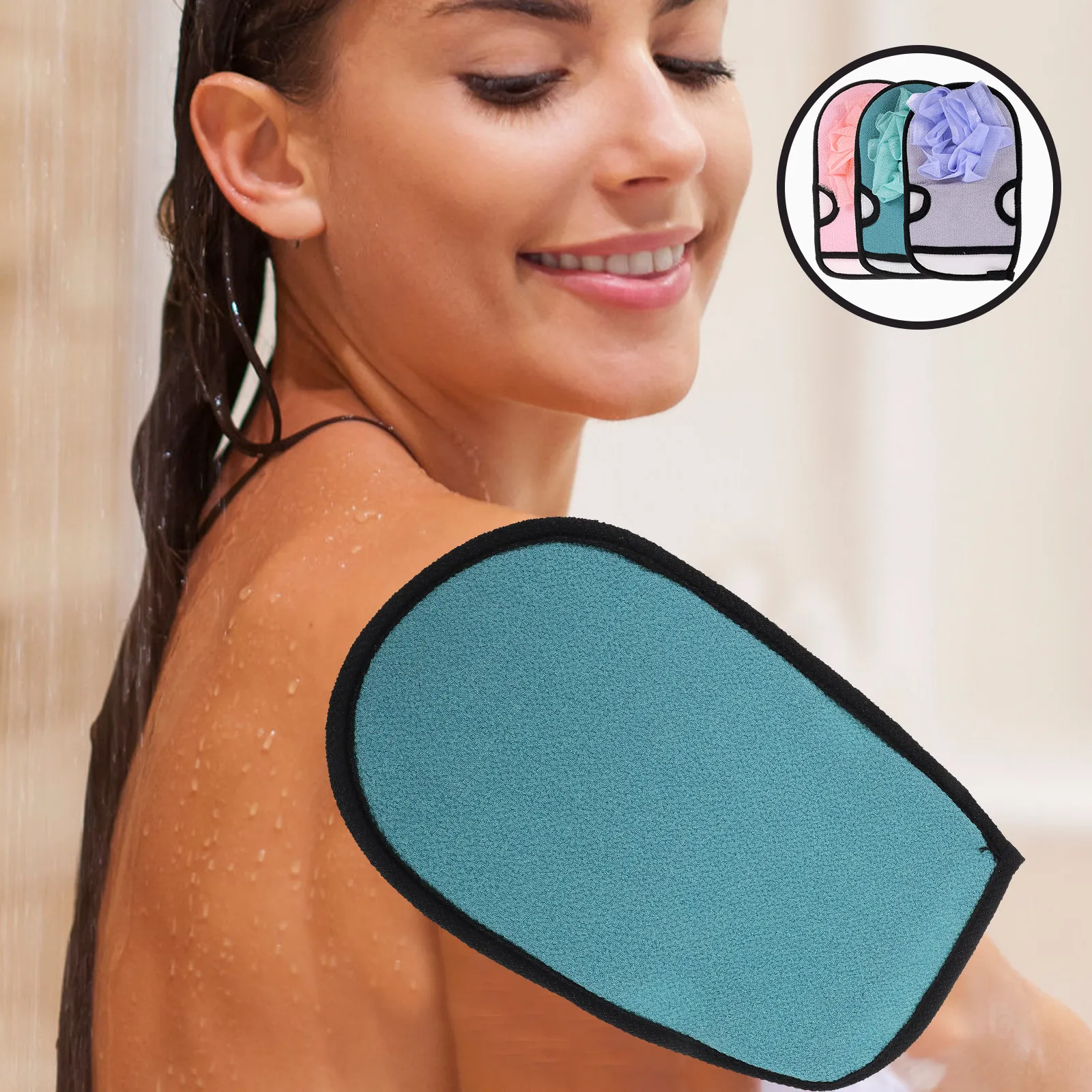 3Pcs Bath Gloves Shower Mitts Hanging Loop Body Exfoliating Back Scrubbing Foam Spa Glove Set R om Color Polyester Cotton
3Pcs Bath Gloves Shower Mitts Hanging Loop Body Exfoliating Back Scrubbing Foam Spa Glove Set R om Color Polyester Cotton