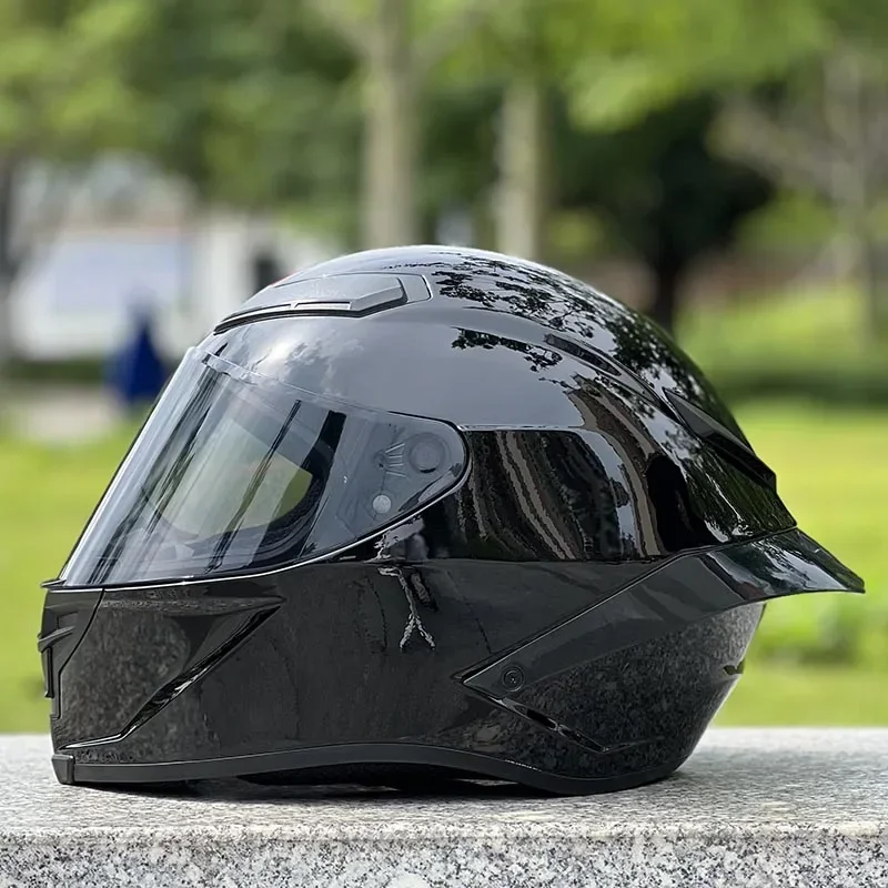 Full Face Motorcycle Helmet Riding Big Spoiler Motorcycle Helmet Casco Casque Original Bright Black Helmet DOT Approved
Full Face Motorcycle Helmet Riding Big Spoiler Motorcycle Helmet Casco Casque Original Bright Black Helmet DOT Approved