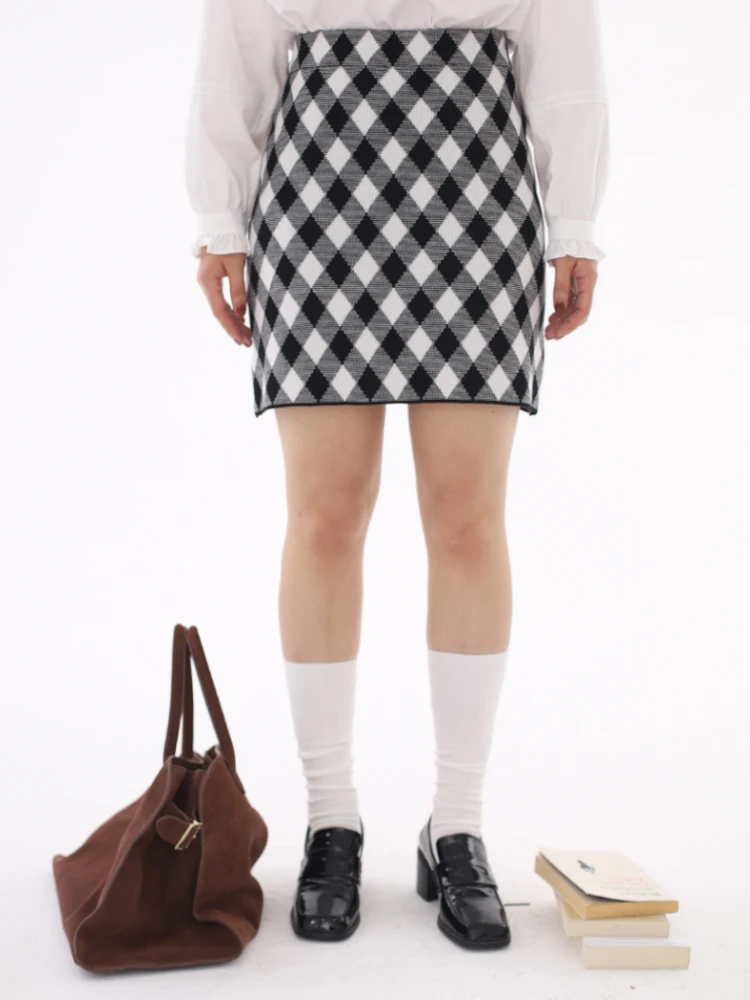 Юбка А-силуэта с высокой талией, вязаная, с эластичным поясом, с эффектом визуального похудения, с ромбовидным узором, в стиле ретро, для повседневной носки
Юбка А-силуэта с высокой талией, вязаная, с эластичным поясом, с эффектом визуального похудения, с ромбовидным узором, в стиле ретро, для повседневной носки