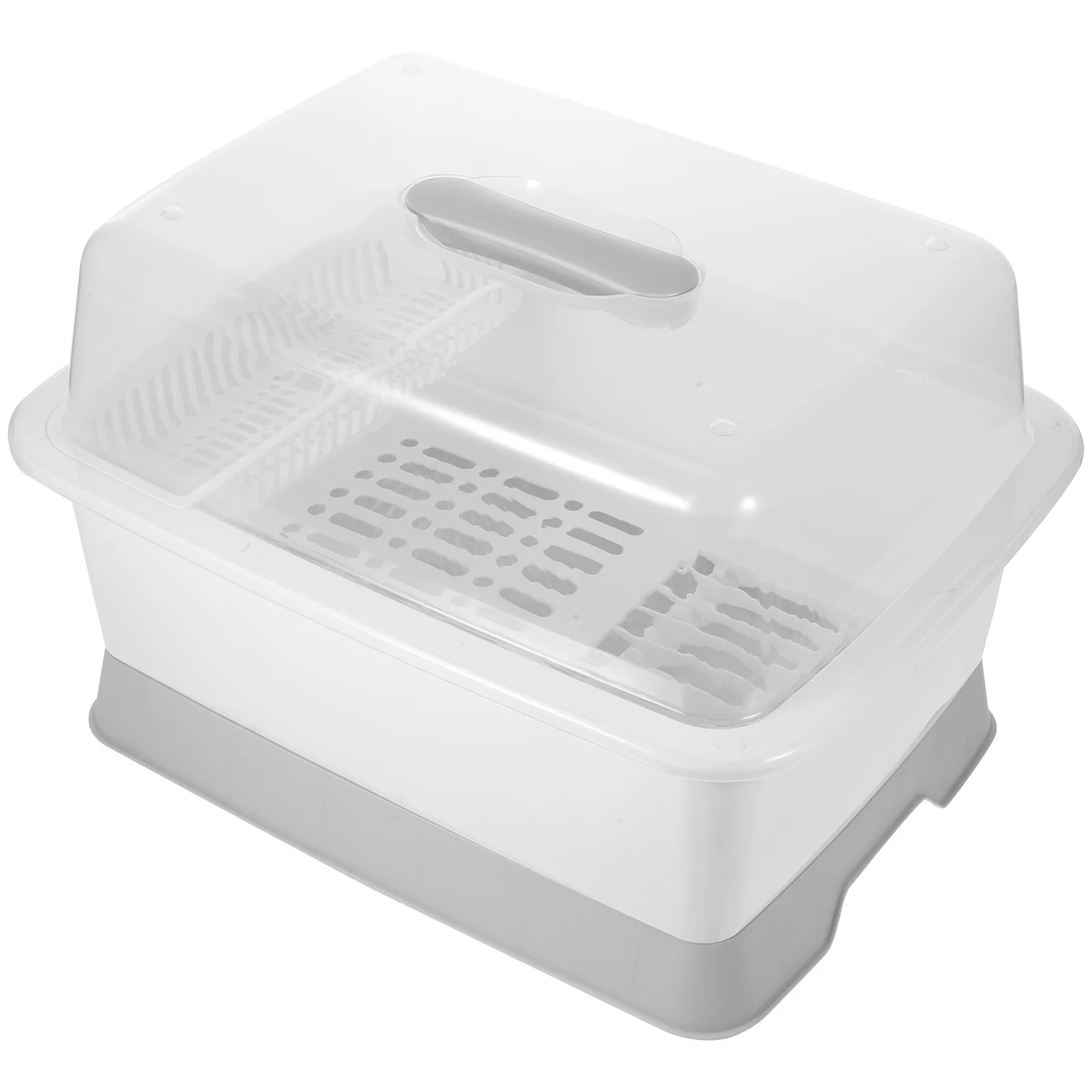 Plastic Dish Drainer Holder With Transparent Cover Drain Tray For Kitchen Tableware Organizer Storage Rack Drying Shelf
Plastic Dish Drainer Holder With Transparent Cover Drain Tray For Kitchen Tableware Organizer Storage Rack Drying Shelf