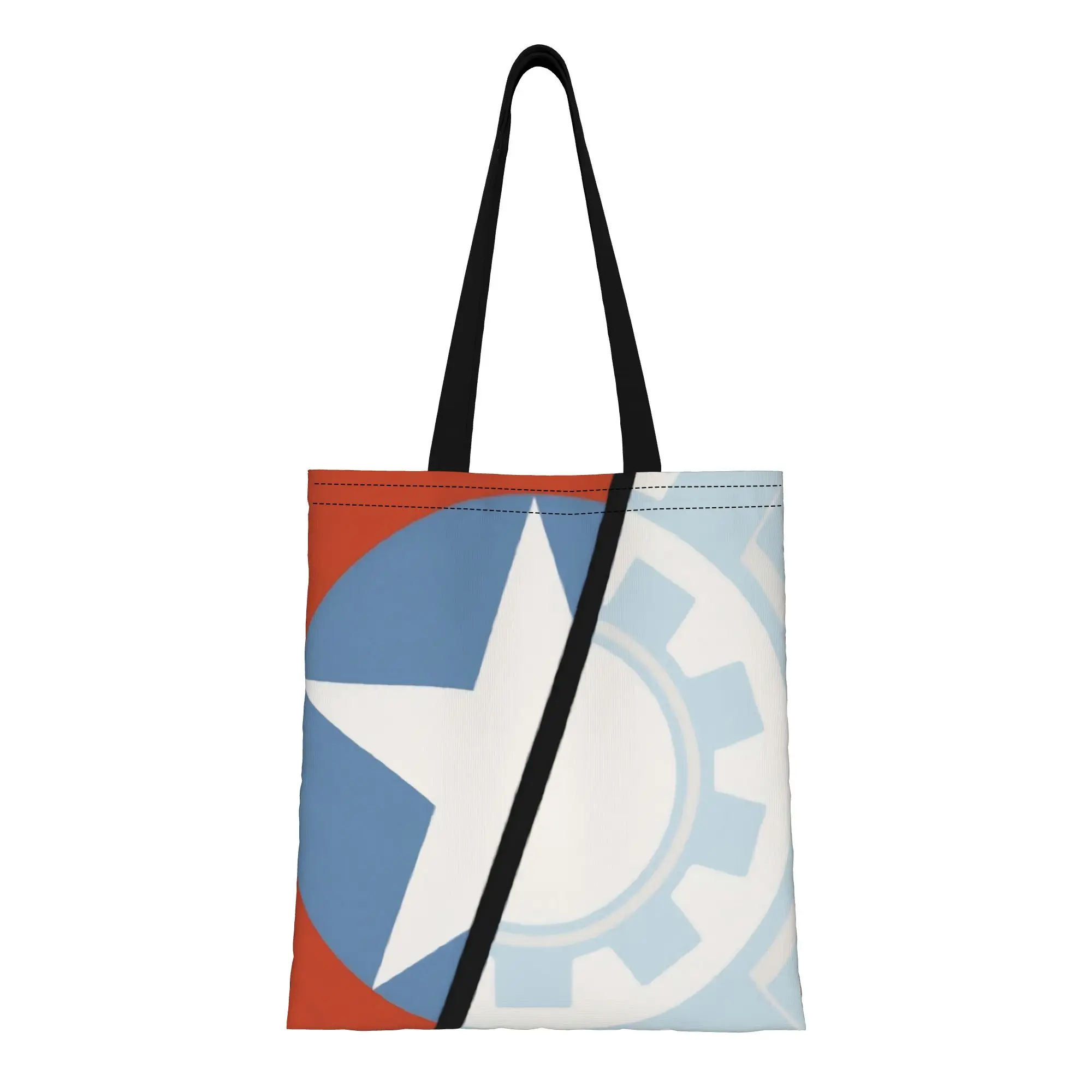 Captain America and Iron Man Symbols Marvel Canvas Tote Bag Perfect for Grocery Women's Top-Handle Bags
Captain America and Iron Man Symbols Marvel Canvas Tote Bag Perfect for Grocery Women's Top-Handle Bags