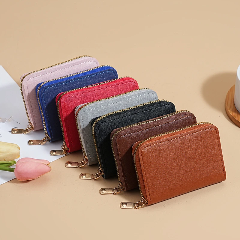 New Women's Solid Color PU Leather Card Wallet Coin Purse Business Card Holder Multiple Slots ID Credit Card Case
New Women's Solid Color PU Leather Card Wallet Coin Purse Business Card Holder Multiple Slots ID Credit Card Case
