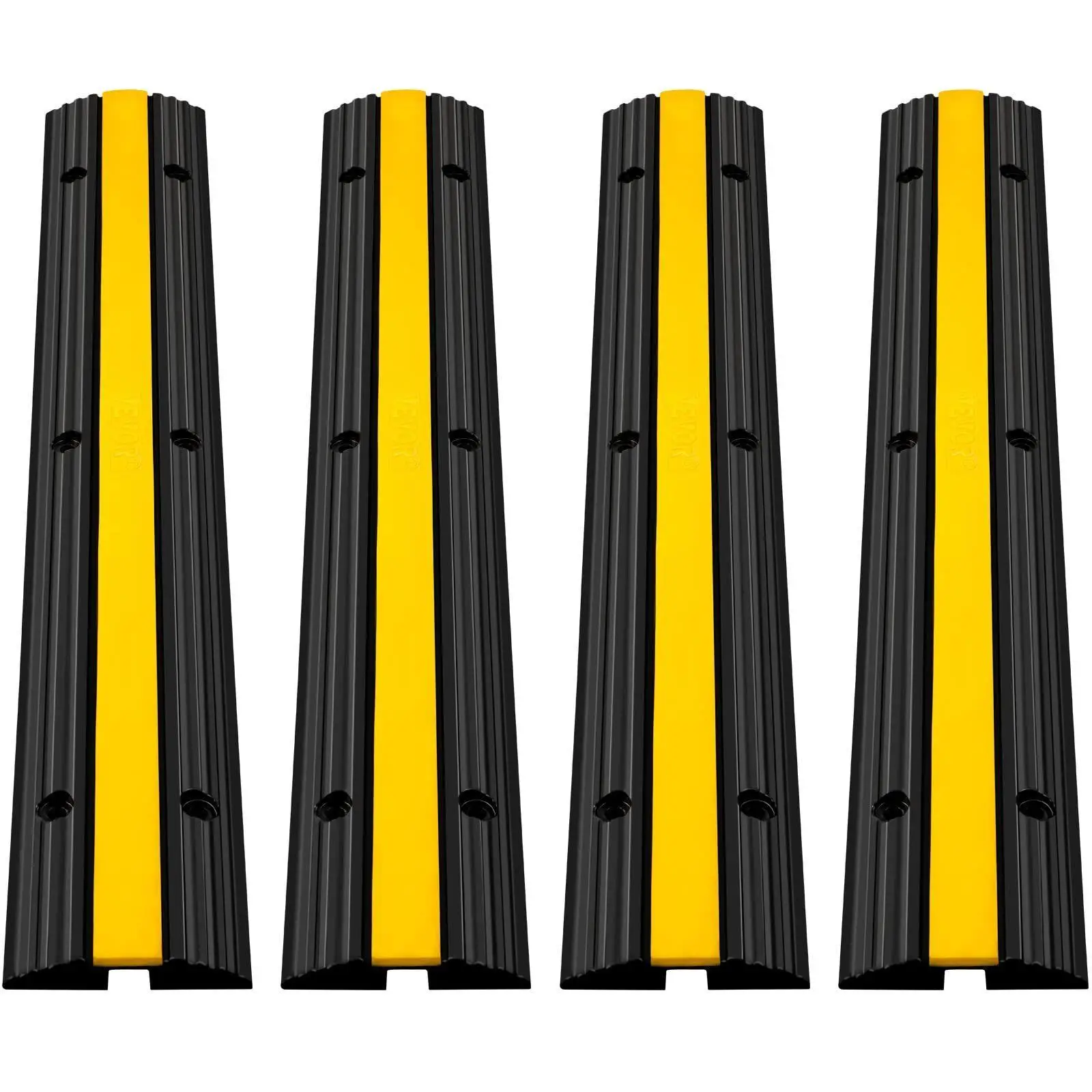 Industrial Rubber Cable Ramp 1CH 102x15.5x3cm 4-Pack 22046lb Load Anti-Skid Yellow/Black
Industrial Rubber Cable Ramp 1CH 102x15.5x3cm 4-Pack 22046lb Load Anti-Skid Yellow/Black