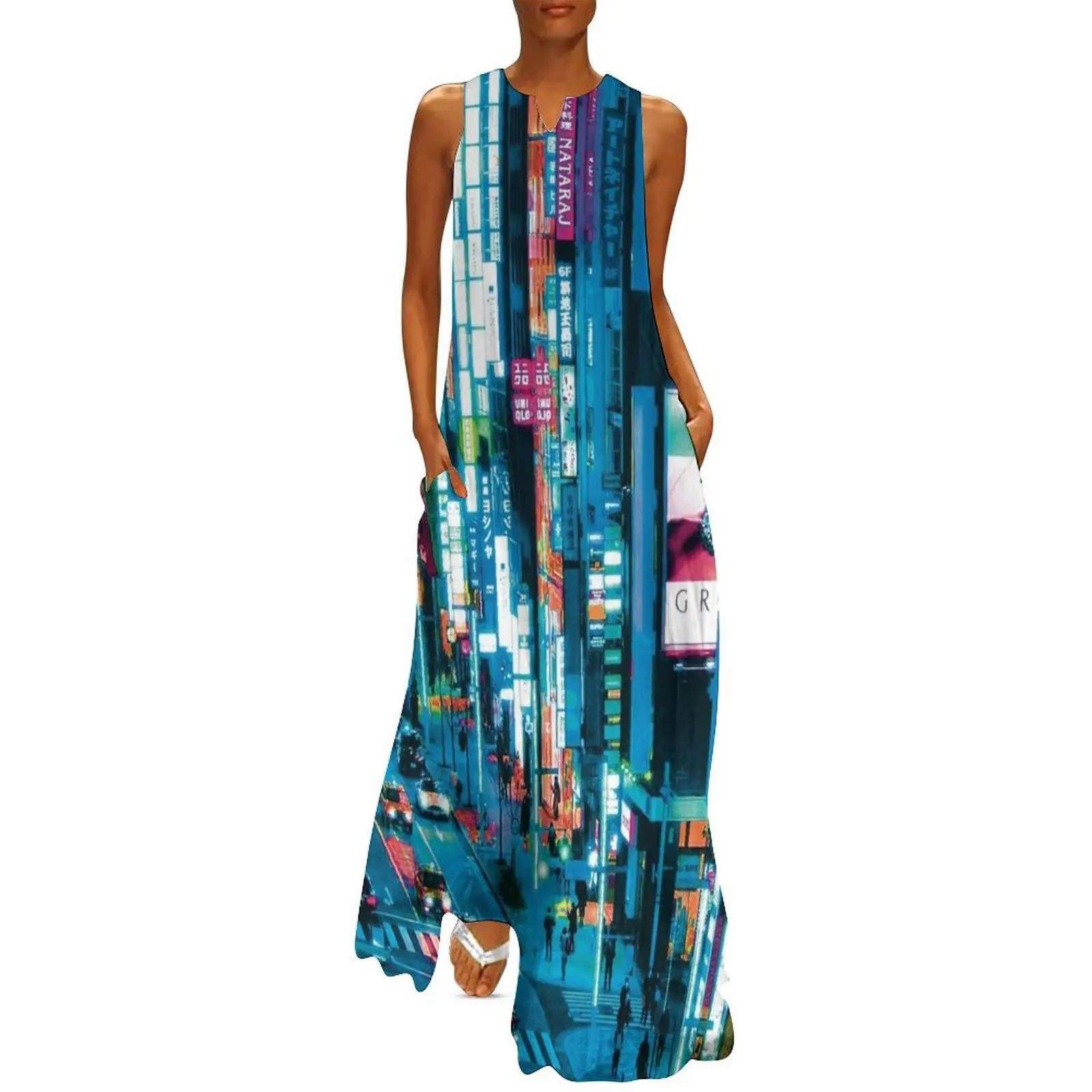 Tokyo At Night Neon Blue Long Dress dress for women 2025 womans clothing womens clothing summer dress
Tokyo At Night Neon Blue Long Dress dress for women 2025 womans clothing womens clothing summer dress