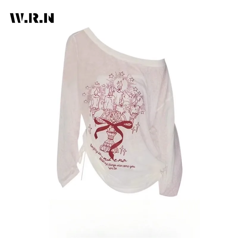 Casual Y2K Letter Print Long Sleeve Round Neck T-Shirts 2025 Spring Women's Fashion High Street Style Loose Tees Folds Tops
Casual Y2K Letter Print Long Sleeve Round Neck T-Shirts 2025 Spring Women's Fashion High Street Style Loose Tees Folds Tops