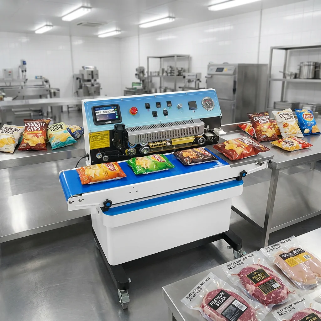 Willita Horizontal Sealing Machine Auto Control Vacuum Sealer Nitrogen Gas Flushing Continuous Band Sealer With Date Printing
Willita Horizontal Sealing Machine Auto Control Vacuum Sealer Nitrogen Gas Flushing Continuous Band Sealer With Date Printing