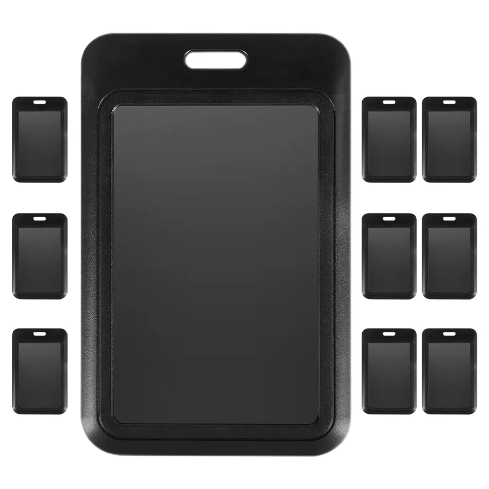 10pcs Holder Transparent Photo Cover ID Card Cover ABS Clear Vertical Sleeve Work Access Exhibitions Black
10pcs Holder Transparent Photo Cover ID Card Cover ABS Clear Vertical Sleeve Work Access Exhibitions Black