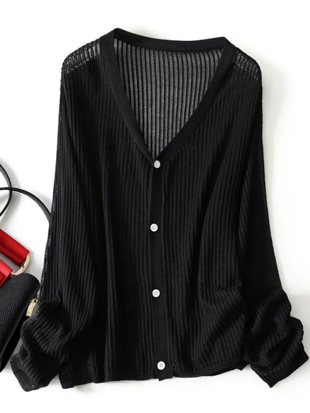 Korean Style Hollow Design Sunshade Cover up Summer plus Size Slimming Ice Silk Knitted Open Cardigan Women's Loose Fit Long ...
Korean Style Hollow Design Sunshade Cover up Summer plus Size Slimming Ice Silk Knitted Open Cardigan Women's Loose Fit Long ...