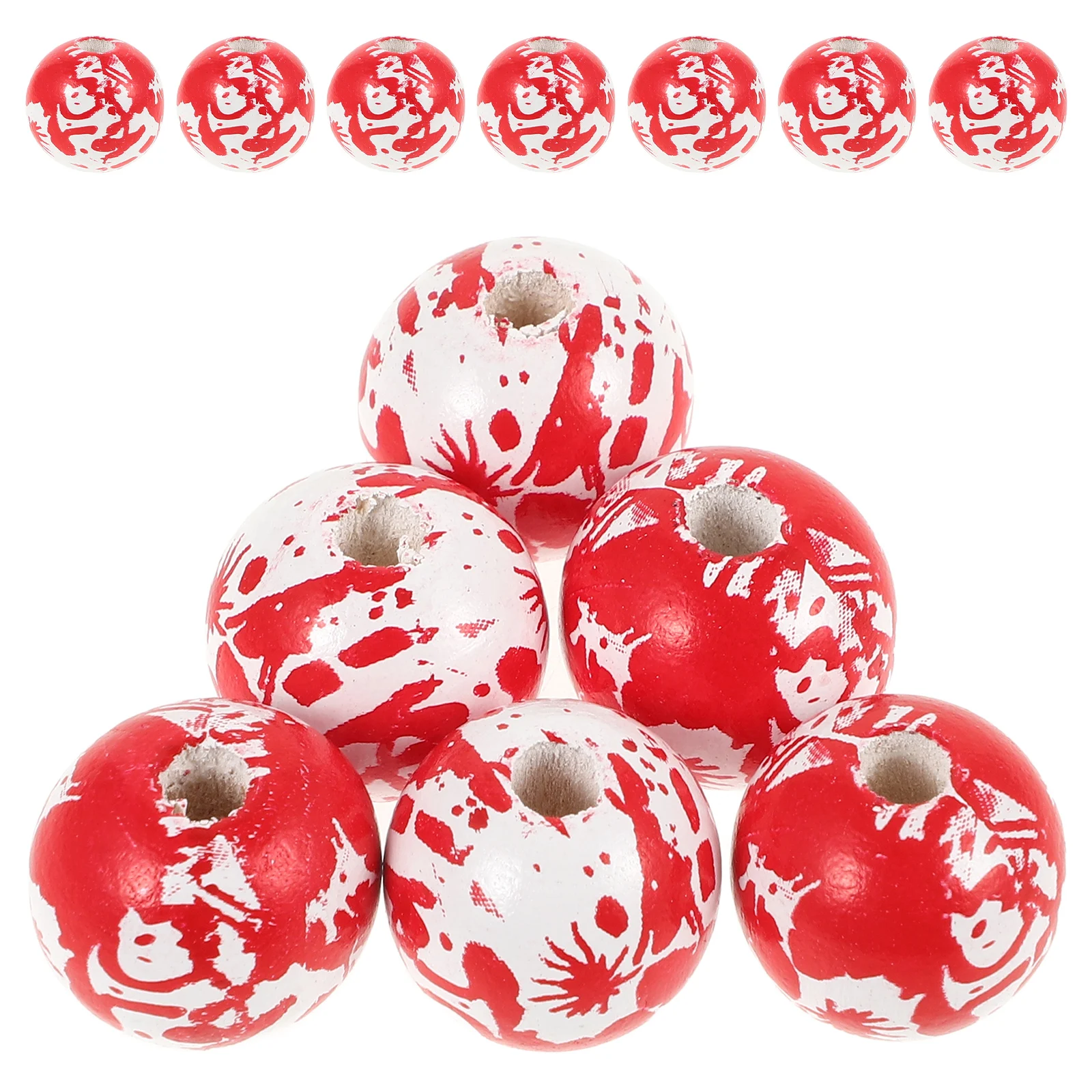 20 Pcs Halloween Decorations Blood Handprint Wooden Beads Garland Making Material Indoor Farmhouse
20 Pcs Halloween Decorations Blood Handprint Wooden Beads Garland Making Material Indoor Farmhouse