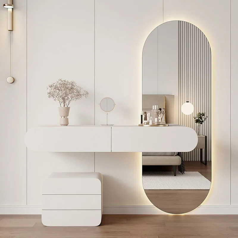 White Mirror Cabinets Makeup Table Living Room Modern Women Organizer Dressing Table Comfortable Salon Vestidores Home Furniture
White Mirror Cabinets Makeup Table Living Room Modern Women Organizer Dressing Table Comfortable Salon Vestidores Home Furniture