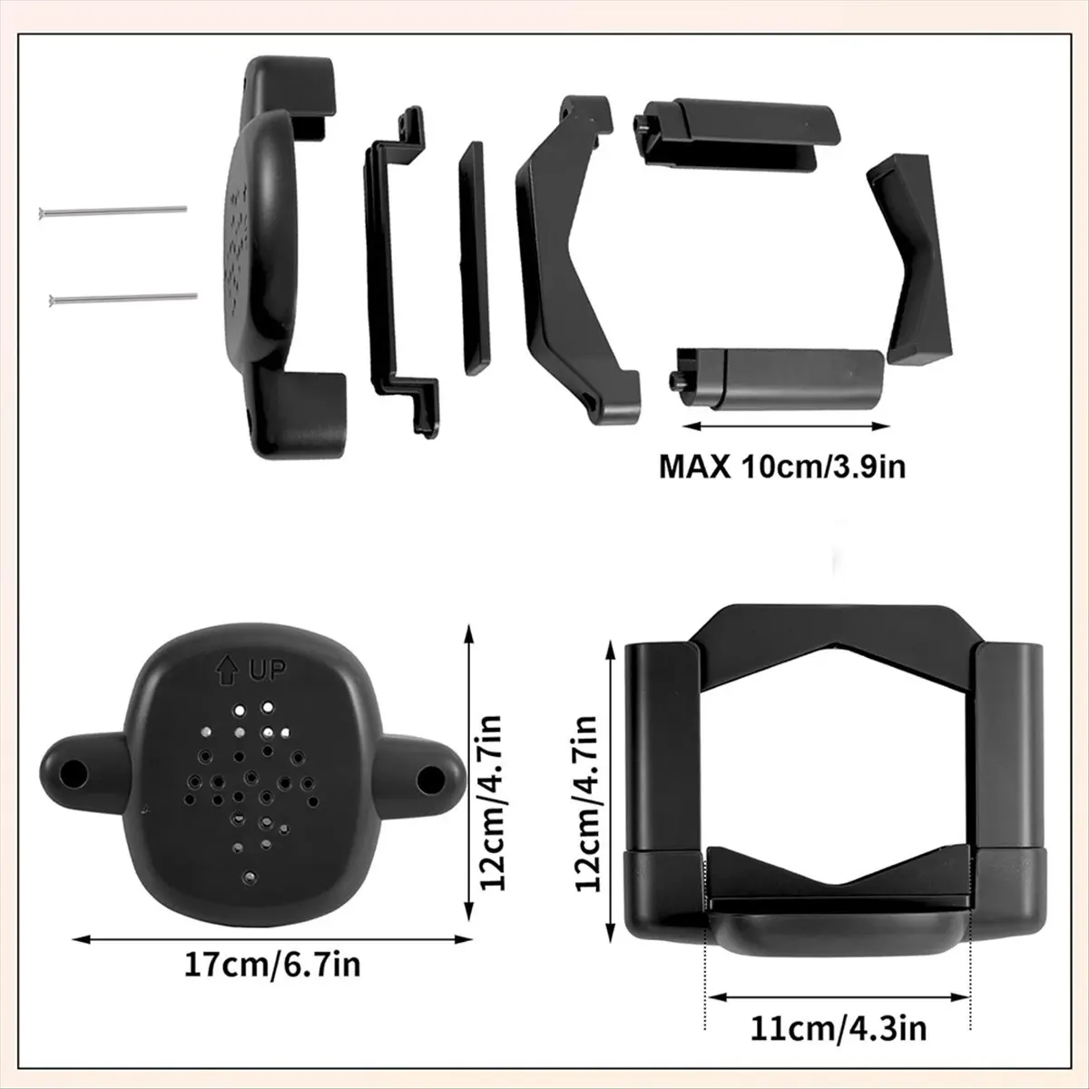A75K 2 шт. адаптеры для детских ворот, черные монтажные аксессуары без сверления, универсальный монтажный комплект для детских ворот на лестнице
A75K 2 шт. адаптеры для детских ворот, черные монтажные аксессуары без сверления, универсальный монтажный комплект для детских ворот на лестнице