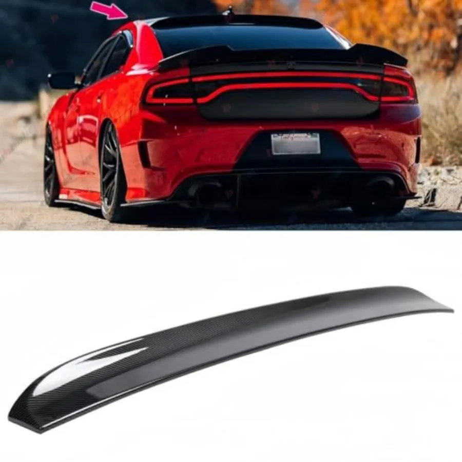 Rear Window Rooftop Spoiler for 2015-2023 Dodge Charger All Models, Duckbill Style Carbon Fiber Pattern Wing for GT Pursuit R/T
Rear Window Rooftop Spoiler for 2015-2023 Dodge Charger All Models, Duckbill Style Carbon Fiber Pattern Wing for GT Pursuit R/T