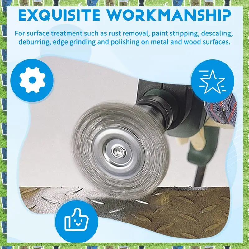 FTS Wire Brush For Drill, Wire Wheel Brush Cup Set, Stripping And Drill Attachment
FTS Wire Brush For Drill, Wire Wheel Brush Cup Set, Stripping And Drill Attachment
