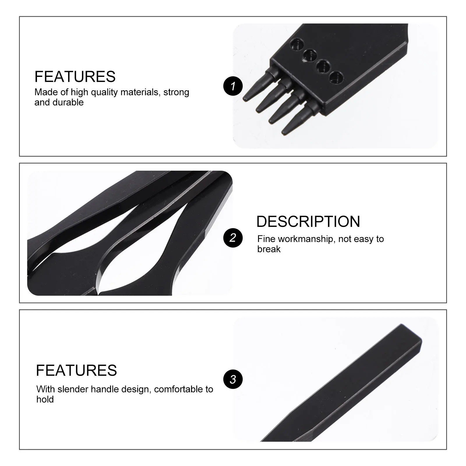 3Pcs Hole Puncher Alloy Steel DIY Leathercraft Hole Punch Tool Efficient Hand Tool for Handmade
3Pcs Hole Puncher Alloy Steel DIY Leathercraft Hole Punch Tool Efficient Hand Tool for Handmade