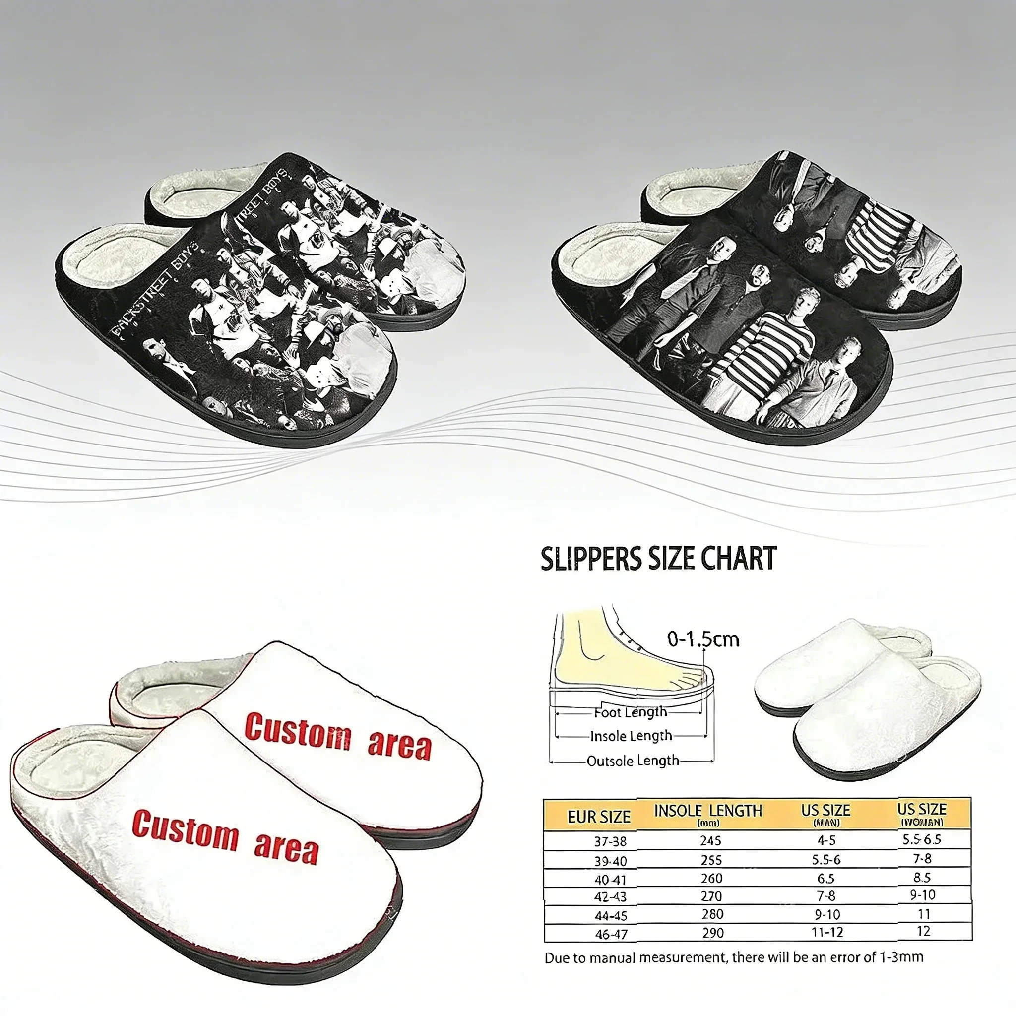 Backstreet Boys Custom Cotton Slippers Plush Thermal House Sandals for Adults
Backstreet Boys Custom Cotton Slippers Plush Thermal House Sandals for Adults