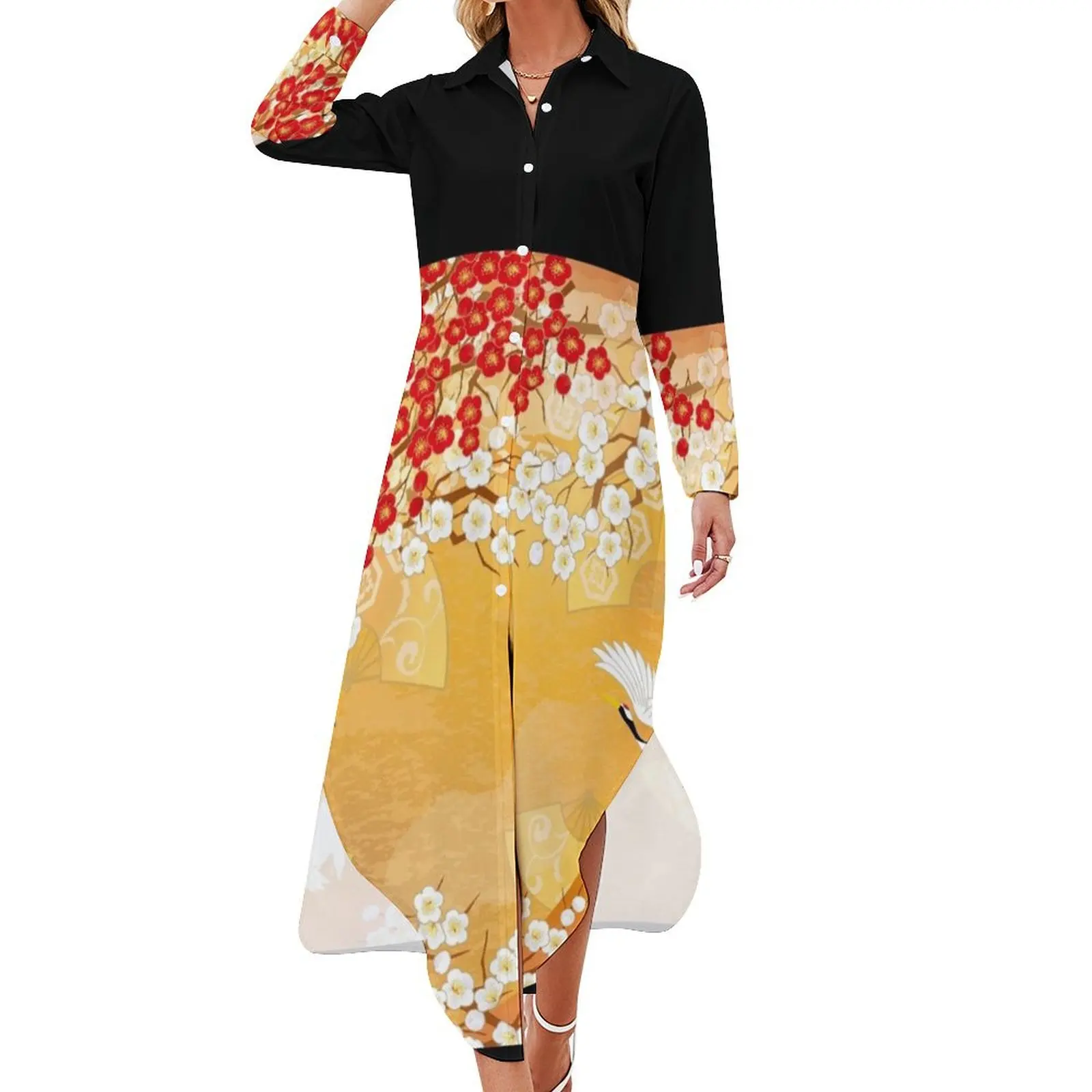 Beautiful kimono of Japan Long Sleeved Shirt Dress sexy dress womans clothing long dresses for women
Beautiful kimono of Japan Long Sleeved Shirt Dress sexy dress womans clothing long dresses for women