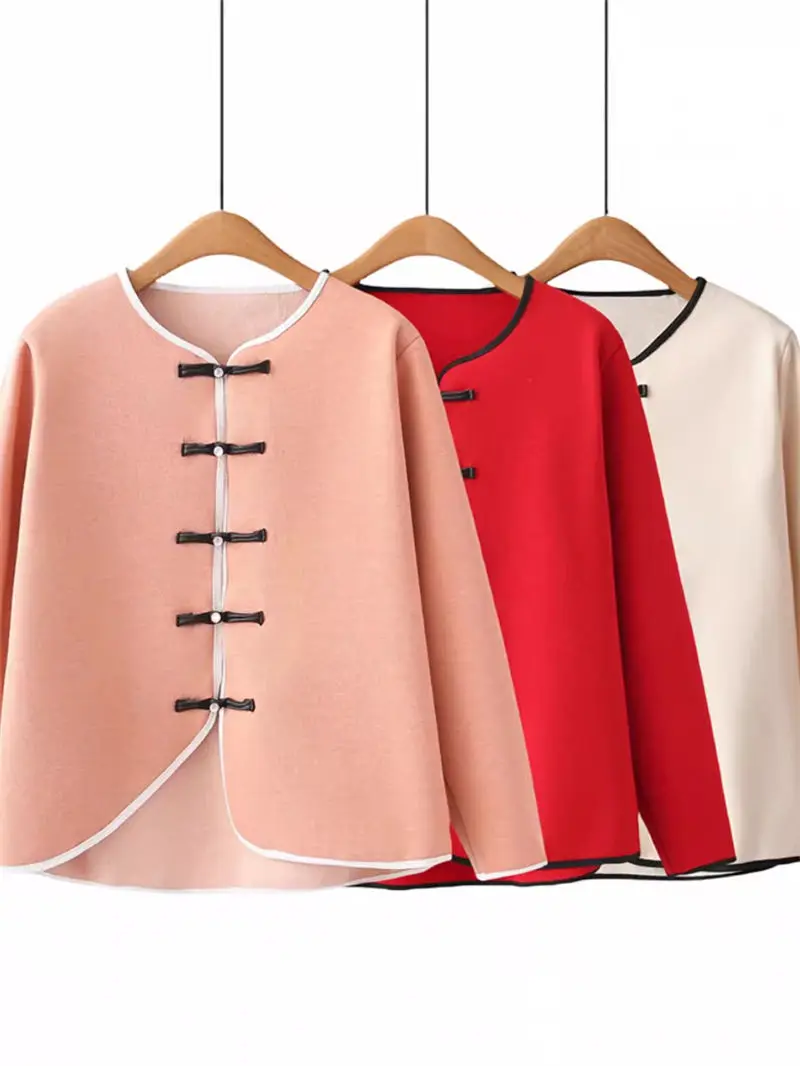Women's Woolen Coat 2024 Spring New Chinese Style Button Up Irregular Cardigan Oversized Clothing Korean Short Jacket K319
Women's Woolen Coat 2024 Spring New Chinese Style Button Up Irregular Cardigan Oversized Clothing Korean Short Jacket K319