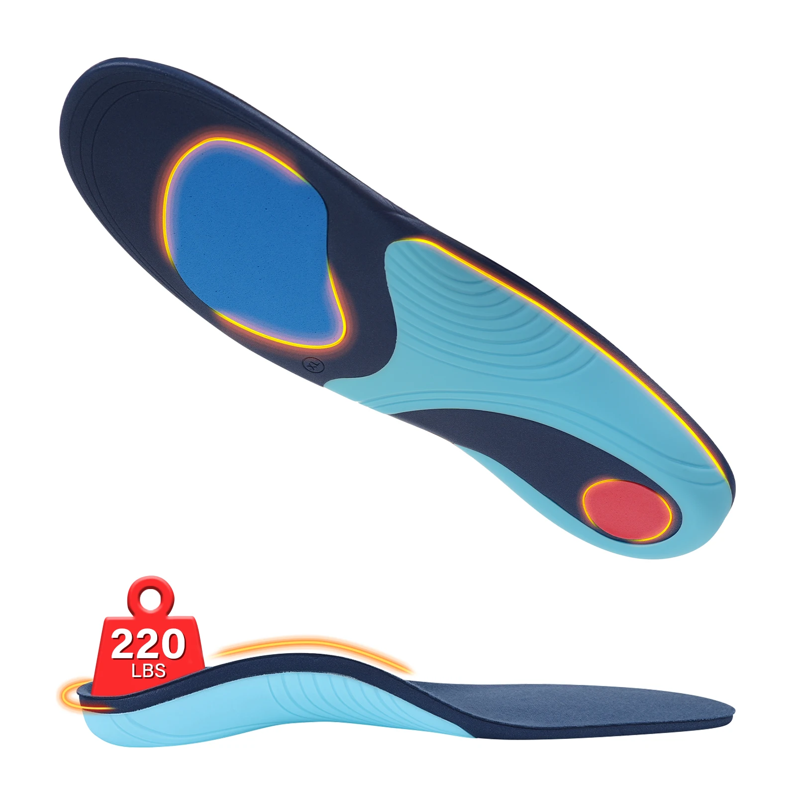 RooRuns High Arch Support Insoles Shock Absorbing for Plantar Fasciitis Pain Relief, Heel Cushion All-Day Comfort for Men Women
RooRuns High Arch Support Insoles Shock Absorbing for Plantar Fasciitis Pain Relief, Heel Cushion All-Day Comfort for Men Women