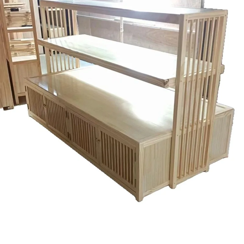 Nakajima Cabinet Tea Set Display Cabinet Display Table Solid Wood Bogu Rack
Nakajima Cabinet Tea Set Display Cabinet Display Table Solid Wood Bogu Rack
