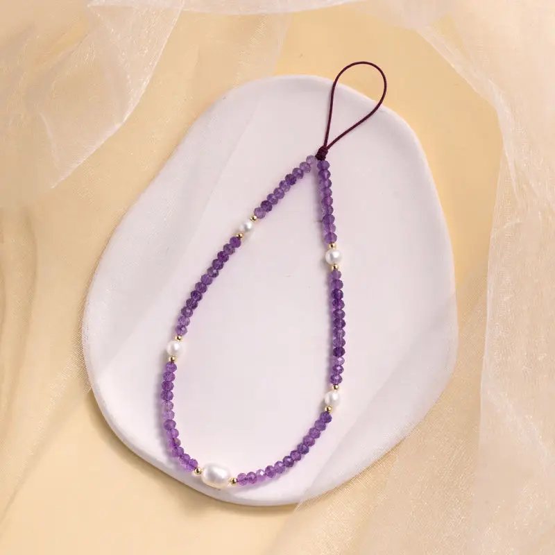2024 Natural Amethyst Bracelet Pearl High-end Mobile Phone Chain Lanyard Lanyard Gentle Ins Style Niche Girls' High-end Jewelry
2024 Natural Amethyst Bracelet Pearl High-end Mobile Phone Chain Lanyard Lanyard Gentle Ins Style Niche Girls' High-end Jewelry