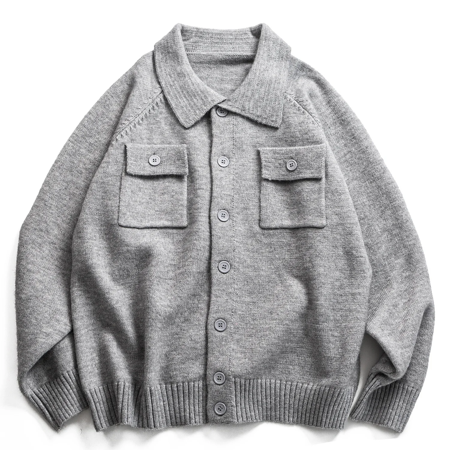 Японский винтажный универсальный кардиган с несколькими карманами-унисекс, большой вязаный свитер с лацканами, осенне-зимние куртки, пальто для мужчин
Японский винтажный универсальный кардиган с несколькими карманами-унисекс, большой вязаный свитер с лацканами, осенне-зимние куртки, пальто для мужчин