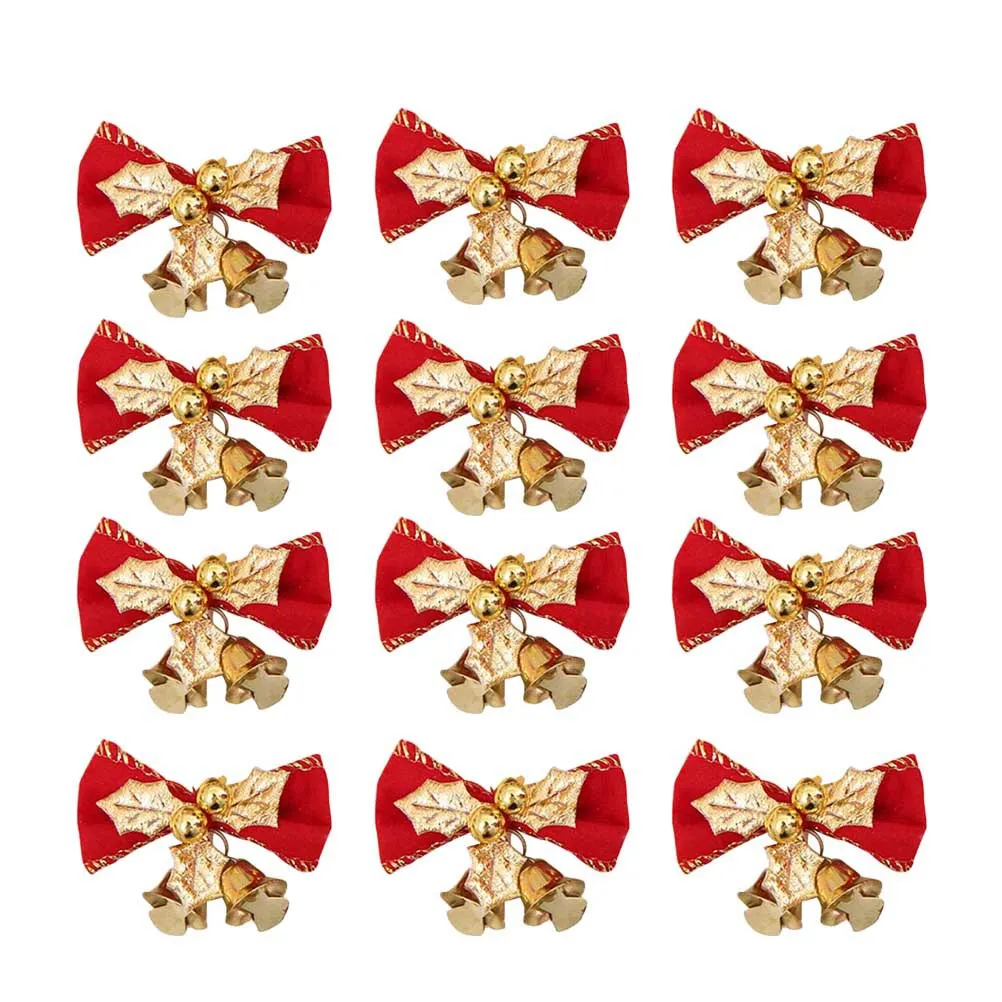 24 Pcs Christmas Bow Decoration Sleigh Bell Ornaments Mini Bowknot Bells Cute Jingle Tree Xmas DIY Party Holiday Non Fading Eco
24 Pcs Christmas Bow Decoration Sleigh Bell Ornaments Mini Bowknot Bells Cute Jingle Tree Xmas DIY Party Holiday Non Fading Eco
