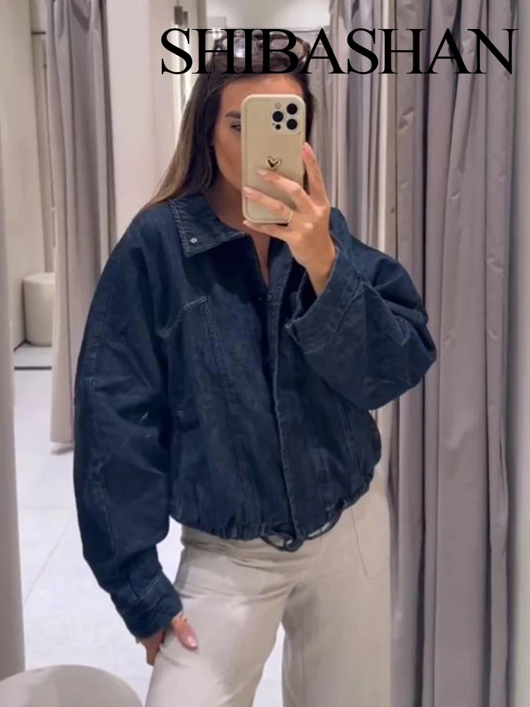 HH Women's Fashion Retro Bat Sleeve Denim Blue Jacket Loose Casual Long Sleeve Coat Female High Street Pocket Lace-up Jacket 
HH Women's Fashion Retro Bat Sleeve Denim Blue Jacket Loose Casual Long Sleeve Coat Female High Street Pocket Lace-up Jacket