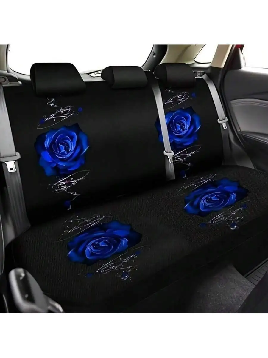 Blue Rose Car Seat Cover Set For Sedan SUV Front Rear Seats Steering Wheel Armrest Cup Holder
Blue Rose Car Seat Cover Set For Sedan SUV Front Rear Seats Steering Wheel Armrest Cup Holder