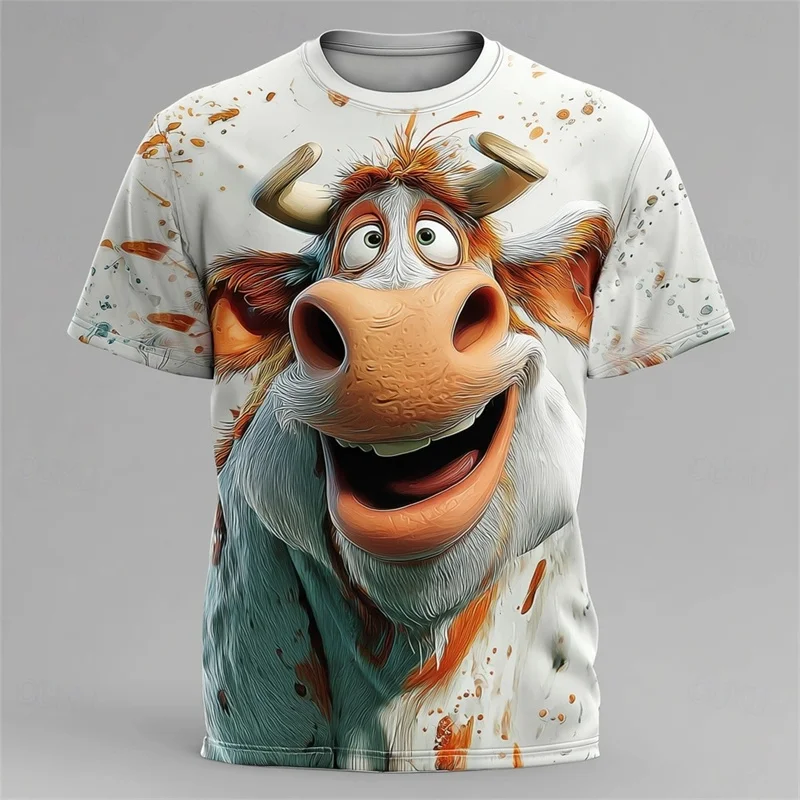 3D Funny Animal Print T-shirt For Men Cool Camel Funny Cow Chicken Graphic Short Sleeve T Shirts Personality Outdoor Loose Tees
3D Funny Animal Print T-shirt For Men Cool Camel Funny Cow Chicken Graphic Short Sleeve T Shirts Personality Outdoor Loose Tees