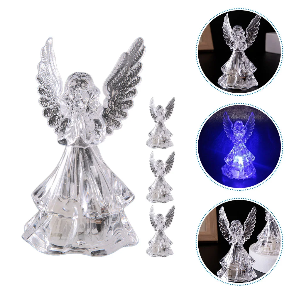 4 Pcs Light Ornaments Lovely Lamp Decoration Stand Crystal Bedside Acrylic for Bedroom
4 Pcs Light Ornaments Lovely Lamp Decoration Stand Crystal Bedside Acrylic for Bedroom