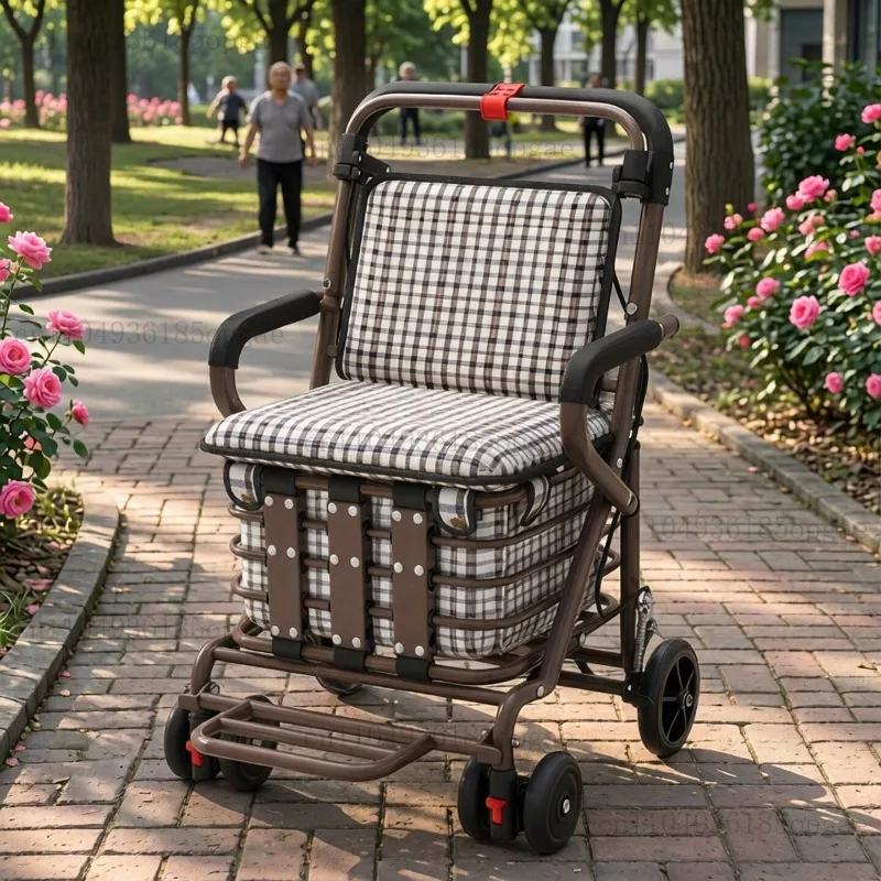 The elderly walking trolley cart four-wheel assisted walking artifact elderly walking shopping cart trolley
The elderly walking trolley cart four-wheel assisted walking artifact elderly walking shopping cart trolley
