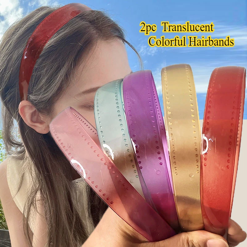 2pc Fashion Translucent Lovely Colorful Hair Bands for Women Girls Versatile Simple Teeth Hairband Headband Korean Accessories
2pc Fashion Translucent Lovely Colorful Hair Bands for Women Girls Versatile Simple Teeth Hairband Headband Korean Accessories